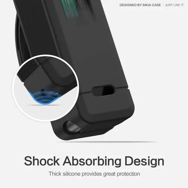 Alt view image 5 of 7 - Silicone Case for Anker Prime Power Bank 27,650mAh 250W 1/4-inch nut Hole, TF/SIM Card Storage Reserved Compatible with Anker 250W Prime Power Bank Protective Cover Dustproof Soft with Handle(Black)