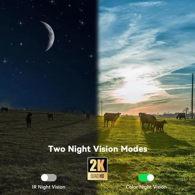 Alt view image 3 of 6 - Xega 4G LTE Security Camera No WiFi with SIM Card 2K Super HD Solar Powered Wireless Outdoor 4G Security Camera PIR Motion Sensor Night Vision 2 Way Talk Built in SIM Card