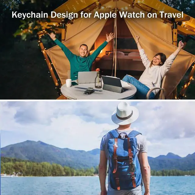 Alt view image 5 of 6 - 4000mAh Travel Portable Charger for Apple Watch 10,Wireless Magnetic iWatch Charger,Fast Charging Keychain Essential Mini Small Power Bank Smart Chargers for Apple Watch Series 9/8/7/6/5/4/3/SE/Ultra