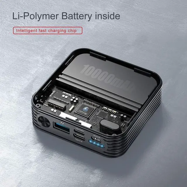 Alt view image 5 of 7 - Portable Charger 10000mAh Power Bank, iPhone Charger,Ultra Compact Backup Battery with Built in Cable Compatible with iPhone 11/XS/XR/X/8/8P/7/6/6S