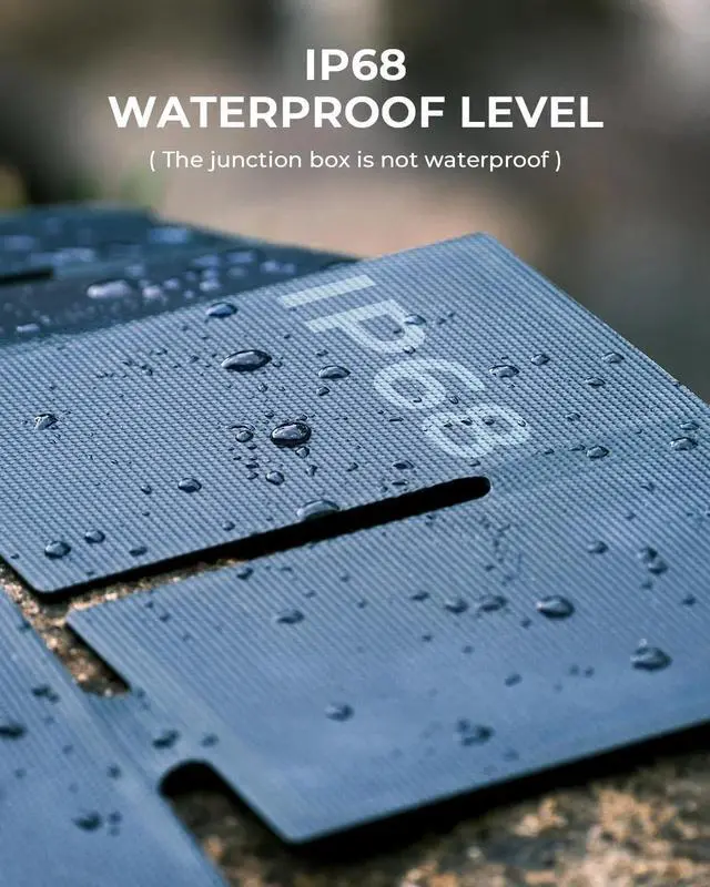 Alt view image 6 of 7 - [Pocket-Size]BigBlue Portable 25W Solar Panel Charger, Folding Solar Charger with USB-A and USB-C Ports, IP68 Waterproof Solar Panel for Backpacking Compatible with Cellphones, Tablets, Power Bank etc