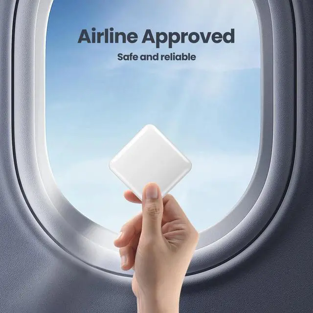 Alt view image 7 of 7 - Small Portable Charger,12000mAh Fast Charging Portable Power Bank Built-in 4 Cables,USB C Input/Output with LED Display,External Battery Portable Charger Power Bank for iPhone,Tablet,Samsung