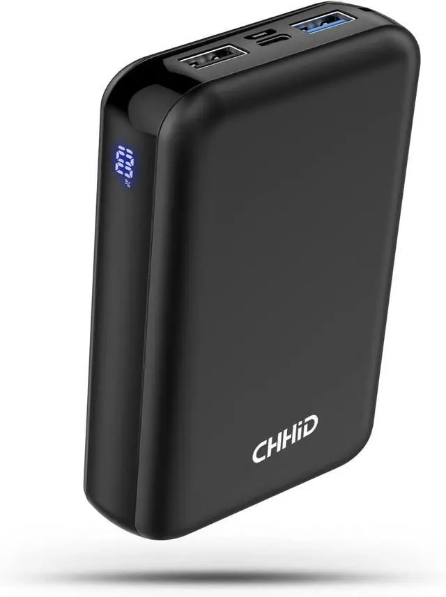 Main image of Pocket Size Power Bank 10000mah for Heated Vest,5V 2A Heated Jacket Battery Pack,LED Display Portable Charger with Dual USB,External Battery Phone Chager for iPhone,Android etc.