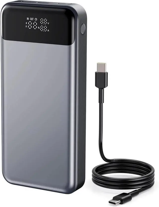 Main image of 280W Power Bank, 24,000mAh 3-Port Laptop Portable Charger(88.8Wh), Digital Display, Compatible with MacBook Pro/Air, iPhone 16/15/14/13 Series, Vision Pro, Samsung, SteamDeck, Dell, AirPods, Tablet