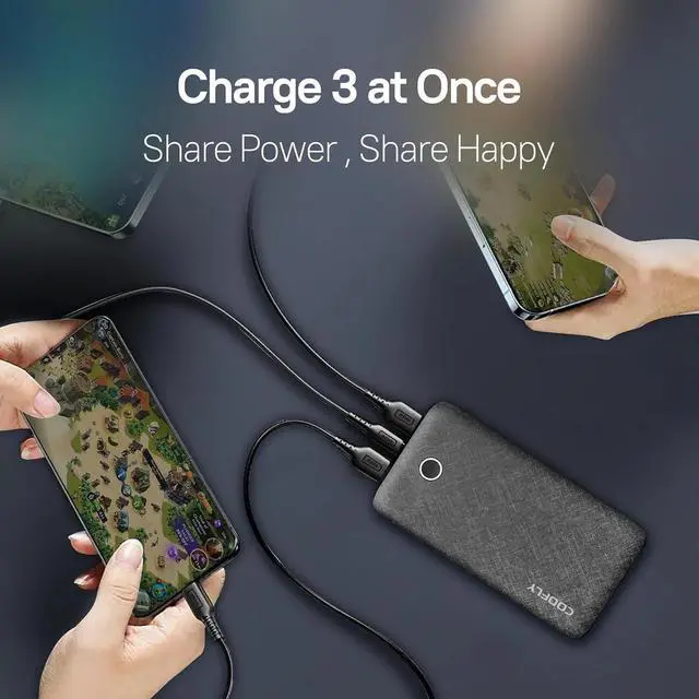 Alt view image 7 of 7 - Portable Charger, 20000mAh Power Bank with USB C in&Out 20W High-Speed Recharging Battery Pack Compatible with iPhone,Android etc