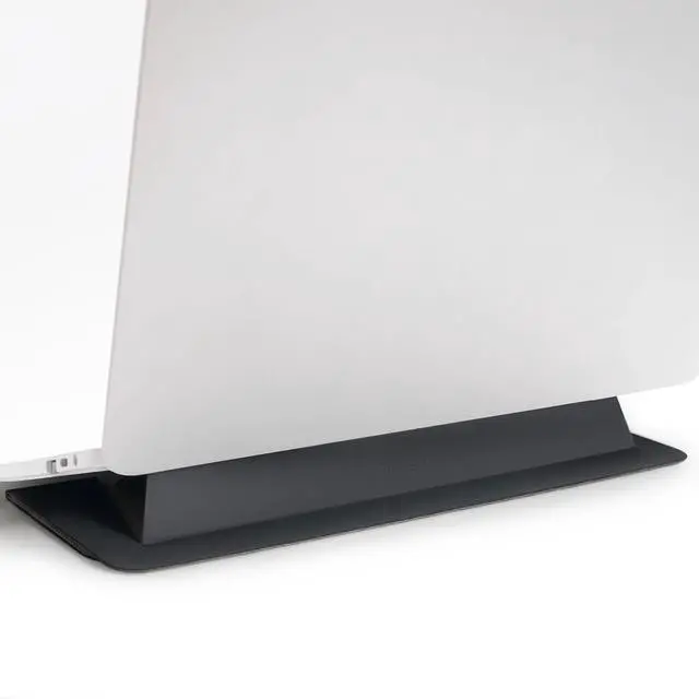Main image of SenseAGE Laptop Stand for Desk, Office, Ergonomic Notebook Stand, Foldable & Portable Travel FlatStand, Lightweight, Anti-Slip, Compatible with MacBook Air, Pro, and Up to 15.4" Laptops (Charcoal)