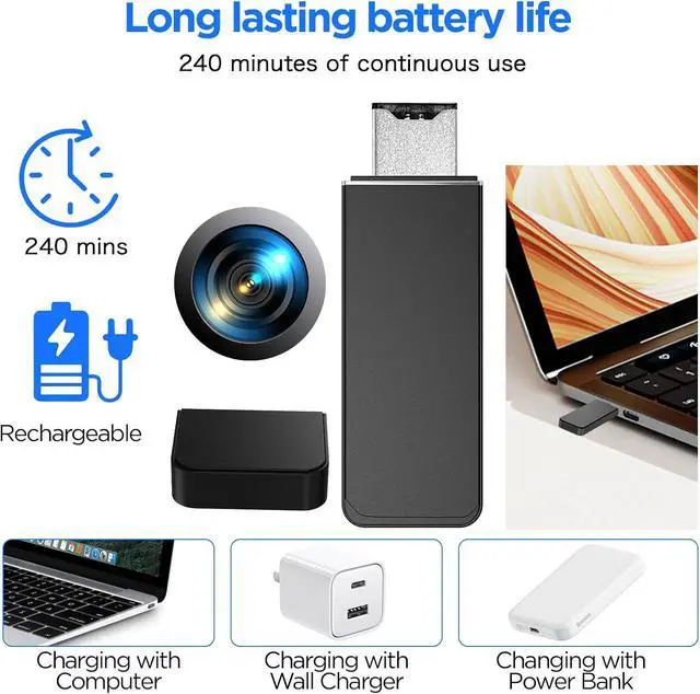 Alt view image 2 of 3 - 64GB Mini Camera 1080P Nanny Cam Security Cam Indoor Camera with Motion Detection for Indoor and Home, No WiFi