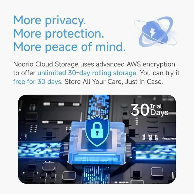 Alt view image 3 of 7 - Noorio Security Cameras Wireless Outdoor/Indoor Magnetic, Cameras for Home Security Battery Powered, 1080P AI Motion Detection 2.4G WiFi Security Camera Outdoor, 8GB Free Local Storage MagCam, B200-SE