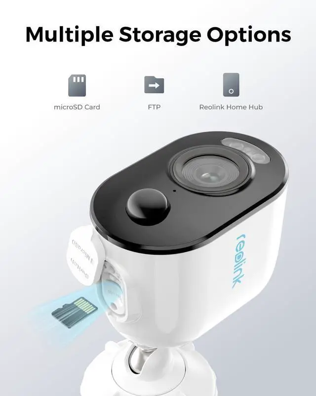 Alt view image 7 of 7 - REOLINK 2K 3MP Solar Wireless Security Camera Outdoor, Spotlight Night Vision, 2.4GHz WiFi, Solar/Battery Powered Home Surveillance, Smart AI Detection, No Subscription, Local Storage, Argus 3E Kit