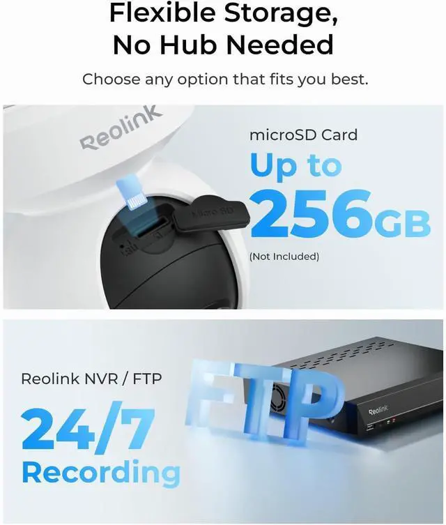 Alt view image 5 of 7 - REOLINK 4K PoE Security Outdoor IP Camera with 355° Pan & 50° Tilt, Color Night Vision for Home Surveillance, Auto Tracking, Smart Detection, Two-Way Talk, 24/7 Recording, E1 Outdoor SE PoE