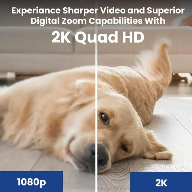 Alt view image 4 of 6 - Lorex 4MP Pan & Tilt Indoor Smart Security Camera - Wireless 2K Wi-Fi Camera with Person Detection, Privacy Mode, 2-Way Talk, Smart Home Compatibility, 360° Pan/Tilt View - Free 16GB Micro SD