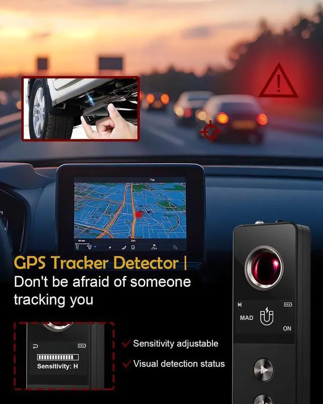 Alt view image 3 of 7 - Hidden Camera Detector & Bug Detector - Hidden Devices Detector for Hidden Camera, GPS Tracker, Listening Device & Bug, Privacy Protection Tool for Hotel, Office, Airbnb, Bathroom (Medium)