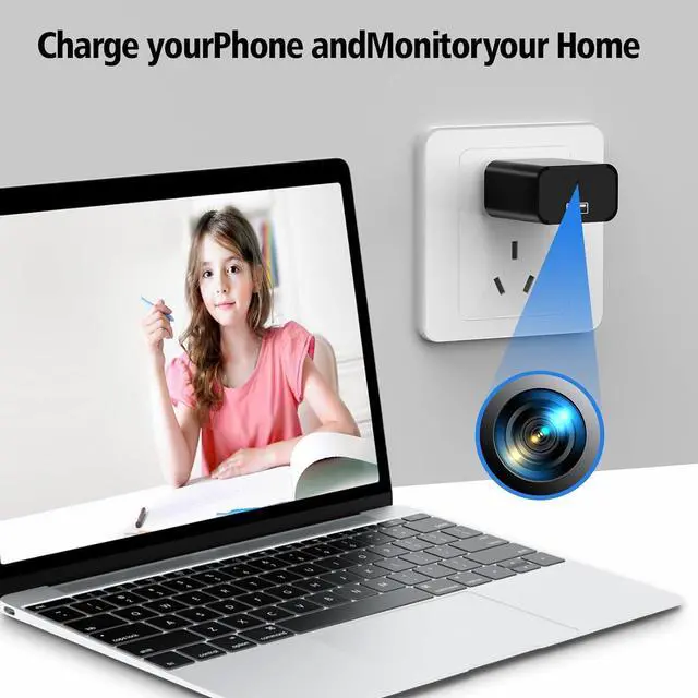 Alt view image 7 of 7 - 64GB Mini Camera 1080P Security Camera Nanny Cam with Night Vision and Motion Detection for Indoor and Home, No WiFi