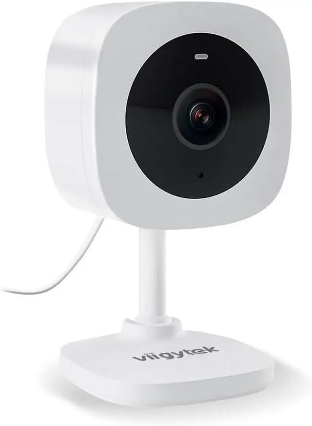 Main image of Security Camera 2K Home Indoor Pet Baby Security Camera with Night Vision, 2-Way Audio, Wired, Motion Detection, App Control (White-1Pack)
