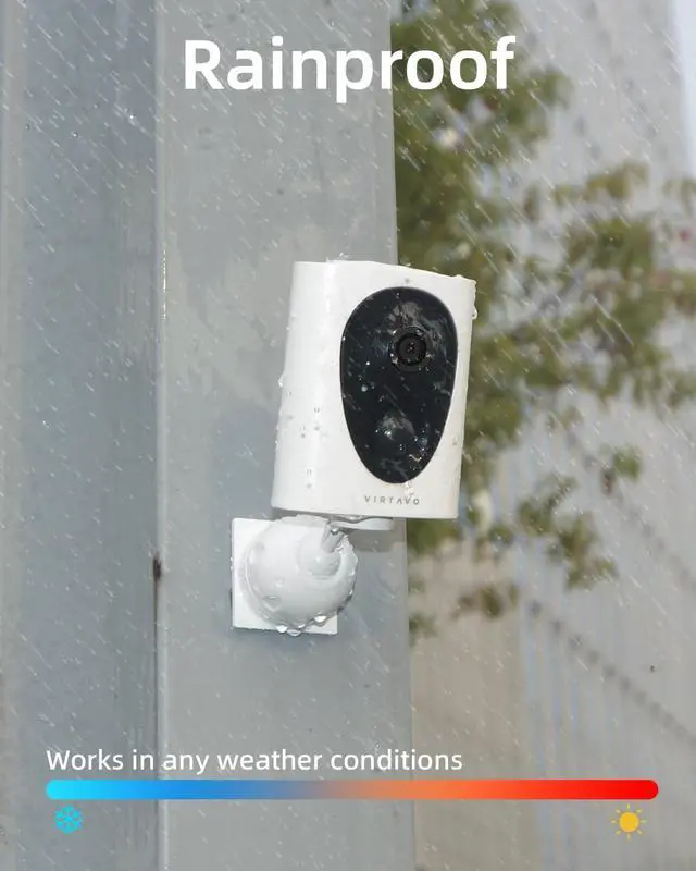 Alt view image 4 of 7 - virtavo VistaFlask 2K Security Cameras Wireless Outdoor, Battery Powered, AI Motion Detection, for Home Security, Starlight Lens for Colorful Night Vision, 2-Way Audio, Weatherproof, Cloud/SD Storage