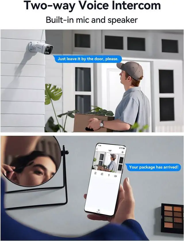 Alt view image 7 of 7 - FOSCAM 4K 8MP Security Cameras Wireless Outdoor, 5GHz&2.4GHz WiFi Surveillance Camera for Home Security Outside, 120° FoV, 20x Zoom, AI Detect Human/Vehicle, 66FT Color Night Vision, IP66