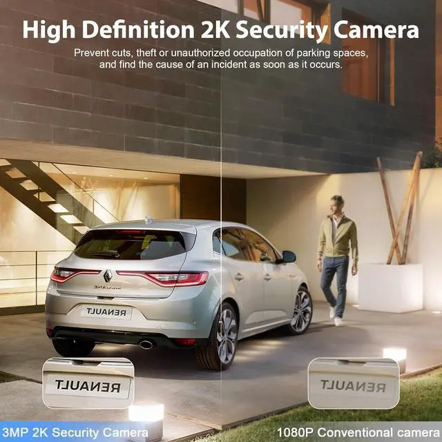 Alt view image 5 of 7 - Light Bulb Security Camera Outdoor 2K,5G&2.4G WiFi Security Cameras Wireless Outdoor Indoor,360°Bulb Cameras for Home Security 2 Pack,Motion Detection and Alarm,Two-Way Talk,Color Night Vision