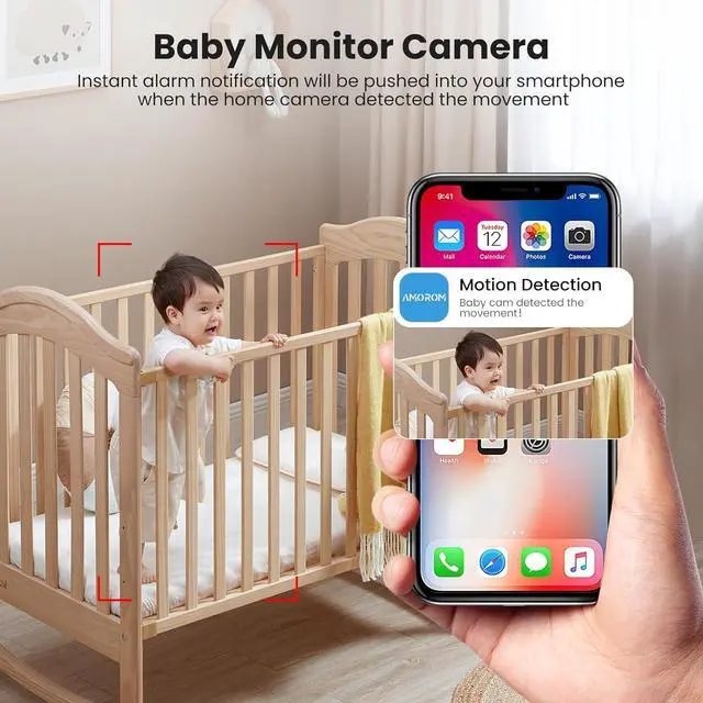Alt view image 3 of 7 - WiFi Indoor Camera for Home Security, 24/7 Recording Camera for Office/House/Apartment, Cloud & SD Card Storage, 2-Way Audio, Night Vision, AI Motion Detection, Alexa/Google Assistant Supported