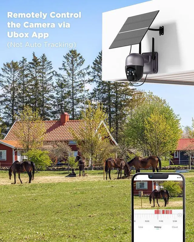 Alt view image 4 of 7 - Xega 4G LTE Cellular Security Camera with 20W Solar Panel 20000mAh Battery -24/7 Record Solar No WiFi Security Camera Wireless Outdoor,2K HD Color Night Vision, PIR Motion Detection, Built-in SIM