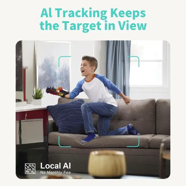 Alt view image 5 of 7 - Alaga Indoor Security Camera 3K,Baby Monitor,Human Pet Motion for Home Security, 5G and 2.4G WiFi,Night Vision, Speaker,Compatible with Alexa and Google Assistant