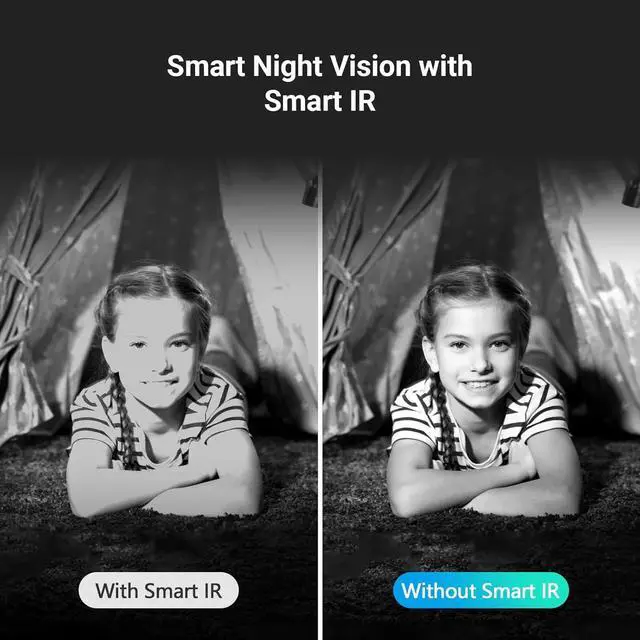 Alt view image 4 of 7 - EZVIZ C6N 3MP Indoor WiFi Pan & Tilt Camera, Motion Detection with H.265 Video Technology, Smart Tracking, Smart Night Vision, Two-Way Talk - White