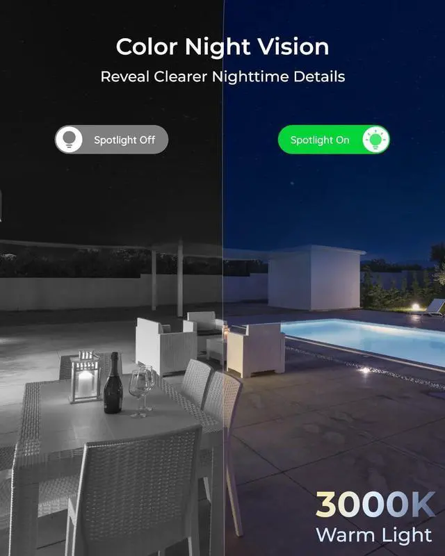 Alt view image 4 of 7 - REOLINK 4K Wi-Fi 6 Security Camera with 125° Viewing Angle, Outdoor Camera with IK10 Vandal-Proof, Color Night Vision, Smart Detection, Local Storage, Non-PT Cam, DC 12V/1A, RLC-840WA