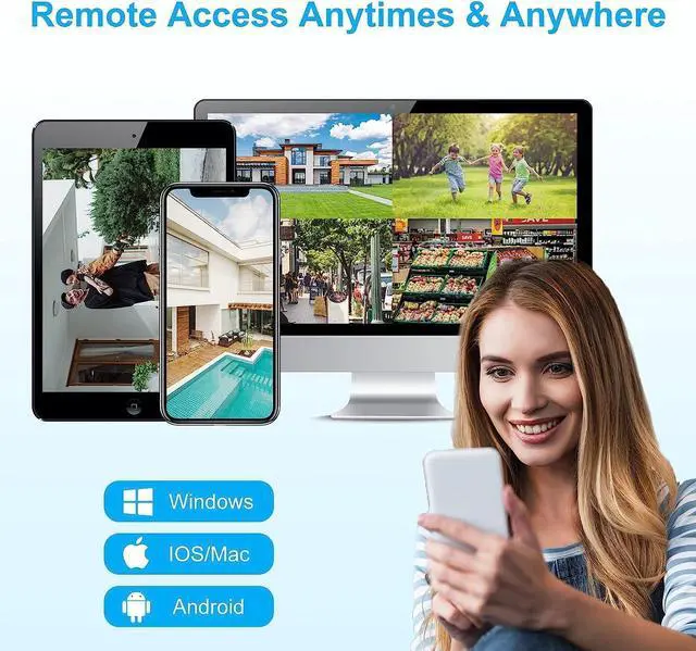 Alt view image 7 of 7 - Anpviz 4K IP PoE Camera, PoE Turret Security Camera Outdoor with Built-in Mic & Speaker, Human Vehicle Detection, 100FT Smart Color Night Vision, 8MP(3840x2160), Up to 256GB SD Card, NDAA Compliant