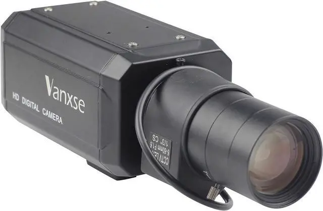 Alt view image 4 of 7 - CCTV 1/3 CCD HD 960H Auto Iris 1000tvl 6-60mm F1.6 Varifocal Lens Bullet Box Camera Surveillance Indoor/Outdoor Security Camera