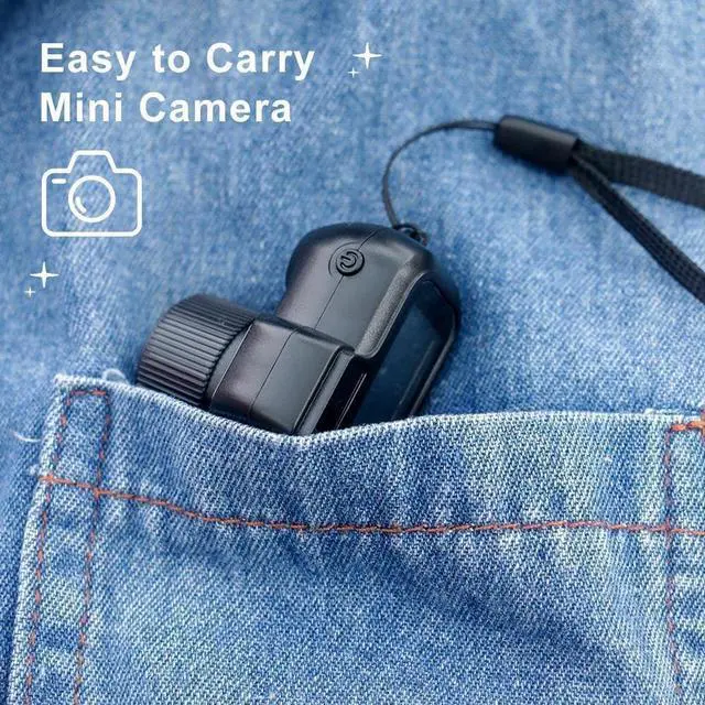 Alt view image 3 of 6 - Keychain Camera, World's Smallest 1080P HD Mini Camera, Retro Portable Mini, 100 Mins Battery Life, for Students, Kids (32G)