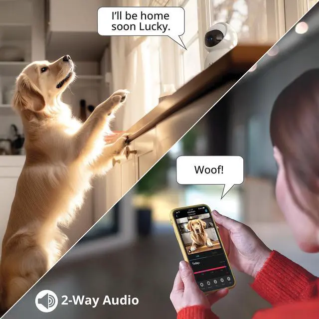 Alt view image 7 of 7 - Night Owl Indoor Plug-in Wireless 3MP Deterrence Camera with Pan, Tilt and 2-Way Audio