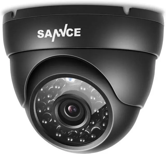 Main image of SANNCE 960H Dome Security Camera, 800TVL CCTV Surveillance Camera with 100ft Night Vision, IP66 Waterproof for 960H,720P,1080P,5MP,4K Analog Security DVR, No Power Supply and Cable, Only a Camera