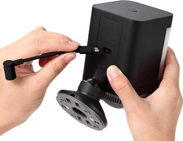 Alt view image 4 of 7 - Solar Panel Compatible with Ring, 6W for Stick Up Cam, Stick Up Cam Pro, Spotlight Cam Plus, Spotlight Cam Pro - Black
