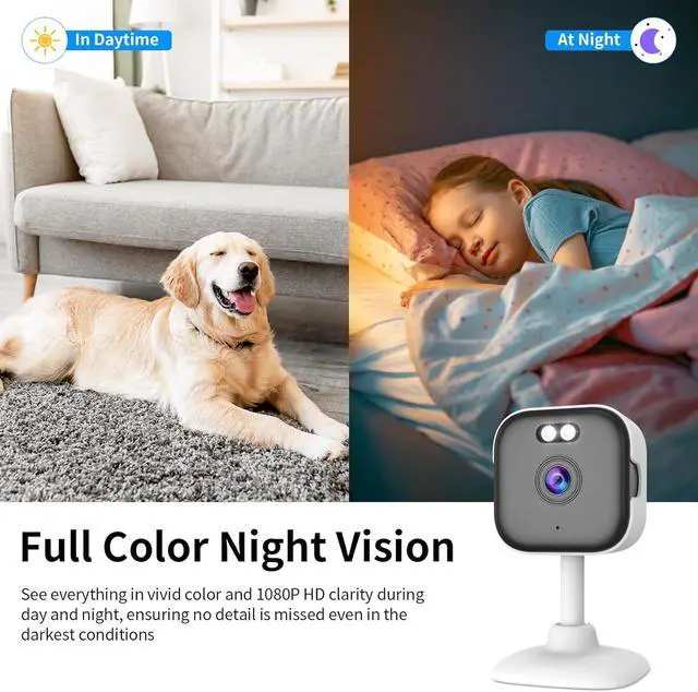 Alt view image 3 of 7 - VSTARCAM Cameras for Home Security Indoor,2K Indoor Camera,Plug-in Security Camera Indoor,Color Night Vision,Two-Way Audio,AI Motion Detection,Baby Monitor,2.4G&5G WiFi,SD/Cloud Storage,4X Zoom