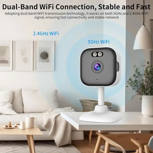 Alt view image 2 of 7 - VSTARCAM Cameras for Home Security Indoor,2K Indoor Camera,Plug-in Security Camera Indoor,Color Night Vision,Two-Way Audio,AI Motion Detection,Baby Monitor,2.4G&5G WiFi,SD/Cloud Storage,4X Zoom