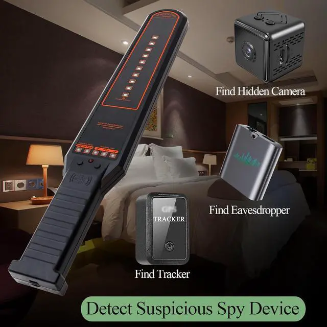 Alt view image 2 of 6 - Camera Finder, Hidden Camera Detector, Bug Detector, Car Tracking Detector, Listening Device Detector for Car, Hotel, Meeting Safeguard Your Travel