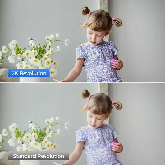 Alt view image 6 of 7 - 2K Indoor Security Camera, Pet Camera for Home Security with WiFi, Sound Detection, Night Version Two-Way Talk, PIR Human Detection, Support TF Card, Huge Cloud Storage