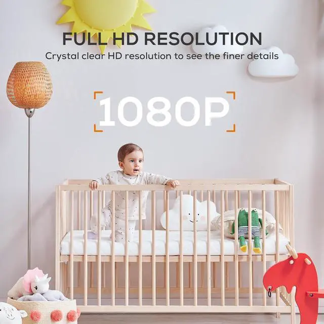 Alt view image 2 of 7 - Indoor Cube Camera 1080P FHD, 33ft Night Vision, Sound Detection, Motion Detection, Two-Way Talk, Instant Alerts, Micro SD Card/Cloud Storage, Works with Alexa, Works with Google Assistant