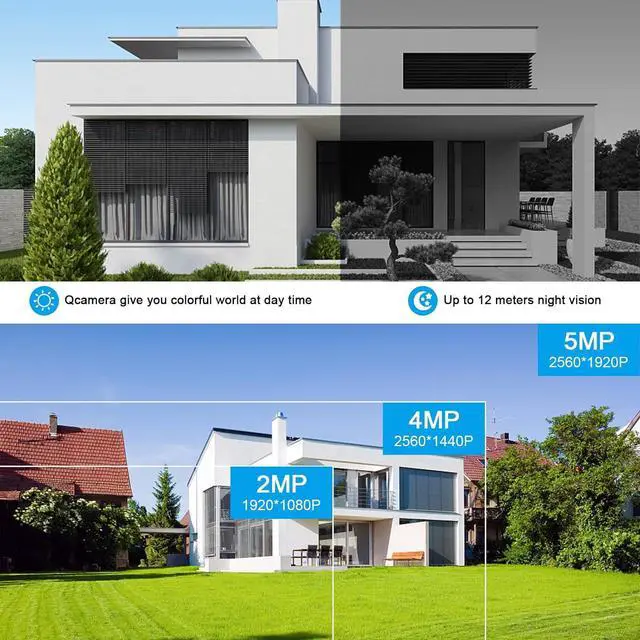 Alt view image 6 of 7 - EVERSECU 1080P Ik10 Vandalproof HD Analog Metal Dome Security Camera with Infrared LEDs, 2MP (HD-TVI/AHD/CVI/Analog) 4-in-1 Coaxial Wired BNC CCTV Camera with Wide Angle 3.6mm Lens