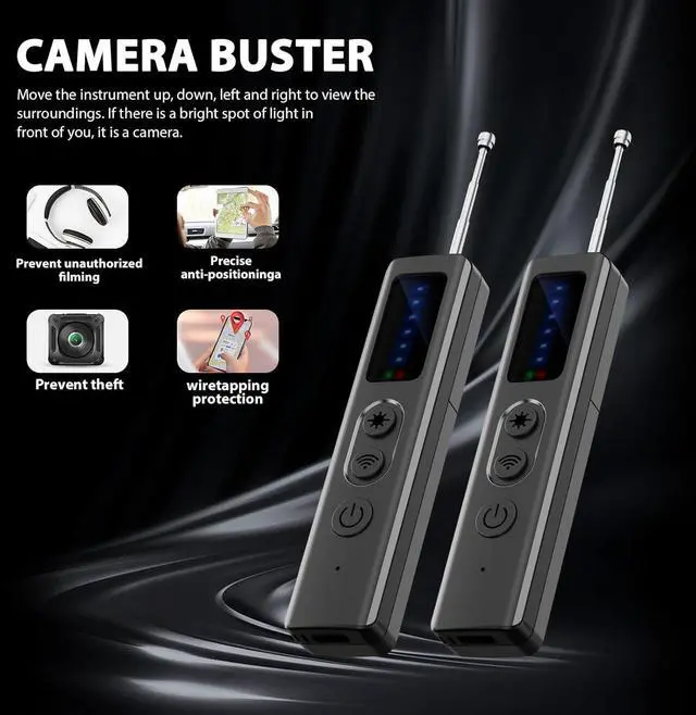 Alt view image 3 of 6 - Hidden Camera Detectors,  Detector, Bug Detector, GPS Detector, Camera Finder RF Scanner Device Detector for GPS Tracker Wireless Listening Device