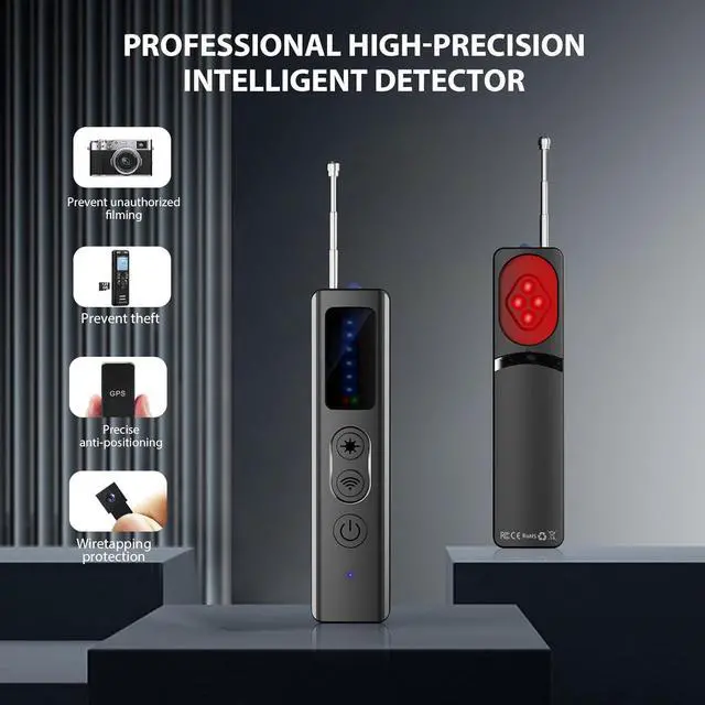 Alt view image 5 of 6 - Hidden Camera Detectors,  Detector, Bug Detector, GPS Detector, Camera Finder RF Scanner Device Detector for GPS Tracker Wireless Listening Device