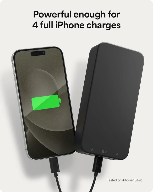 Alt view image 3 of 7 - Powerstation XL Power Bank 2023-20,000 mAh Large Internal Battery, (2) USB-A Ports and (1) 20W USB-C PD Fast Charging Input/Output Port, Travel-Friendly