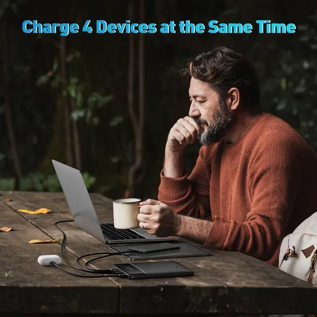 Alt view image 7 of 7 - Baseus Laptop Power Bank, 100W Blade USB C Portable Laptop Charger, Super Fast Charging 20000mAh Slim Battery Pack for Laptop, MacBook Air, Dell, IPad, HP, iPhone, Samsung Galaxy, Switch, Steam Deck