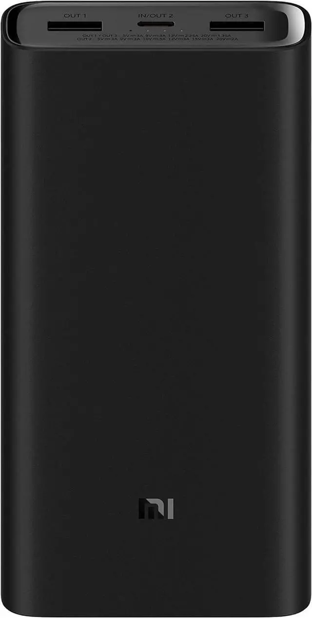Main image of Xiaomi MI 50W Power Bank 2000, 20000mah, USB-C Input/Output Plus 2 USB-A Output, Charge 3 Devices Simultaneously, Output Upto 50W, Black