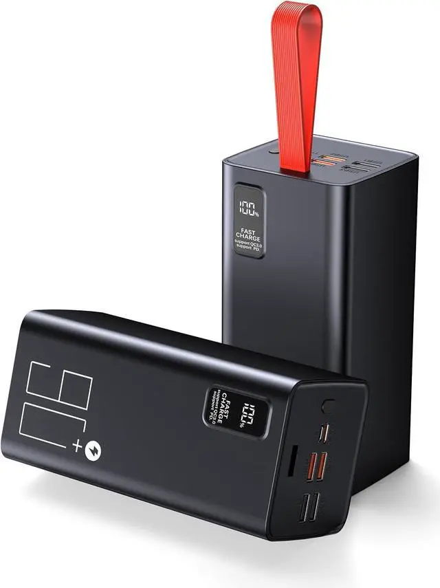 Main image of Power Bank 90000mAh Extra High Capacity Portable Charger, Fast Charging 30W PD & QC 3.0, USB-C Battery Pack 5 Output 2 Input with LED Display for Phone Tablet Headset Smartwatch Camping Travel