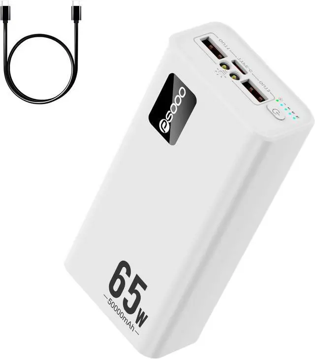 Main image of 50000mAh Power Bank 65W, Portable Charger,External Battery Pack for Outdoor Camping, Home & Office. Emergency Back-up Power for Smartphones, Tablets and Laptop