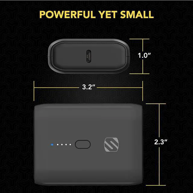 Alt view image 5 of 6 - PB10PD-SP GoBat 10000mAh Compact Dual Port Cell Phone Battery Pack 20W USB-C Power Delivery Fast Charger & 18W USB-A Portable Power Bank External Battery Compatible w/  iPhone & Android
