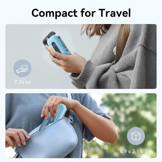 Alt view image 7 of 7 - Power Bank 10,000mAh with Built-in Retractable Cable & C to L Cable, 30W Fast Charging Portable Charger, LED Display, Travel Battery Pack for iPhone 16/15/14/13 Series Samsung