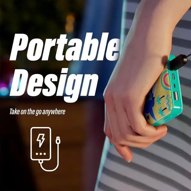 Alt view image 4 of 7 - Disney Lilo and Stitch 10,000Mah Power Bank- Universally Compatible Portable Phone Charger Battery Pack w/USB Charging Port Gifts for Women, Men, Teens and All Fans of Stitch Stuff