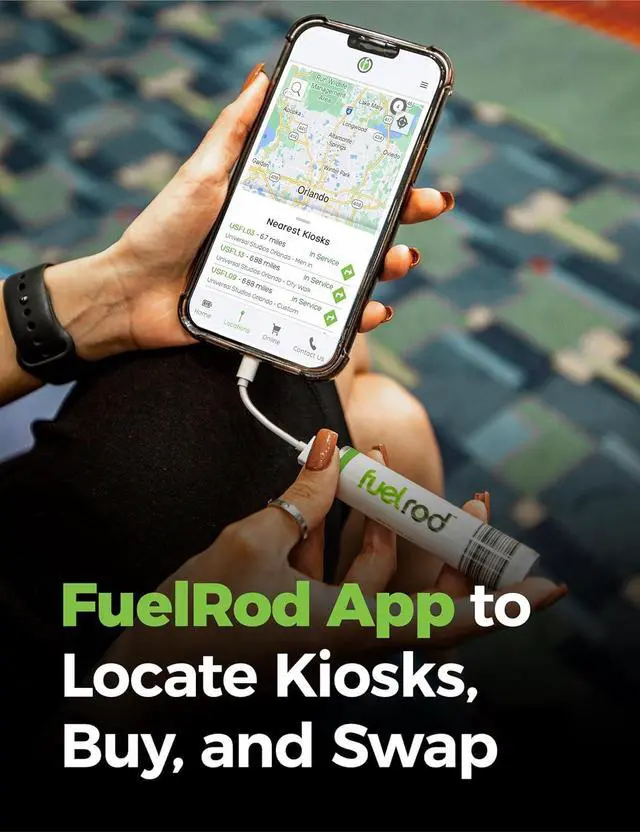 Alt view image 5 of 6 - FuelRod USB-C Portable Charger Kit - Pack of 3- Includes All Cables & Adapters Compatible with All Tablets & Smart Phones, Rechargeable Backup Power Bank, Swap for Charged Rod at Kiosk