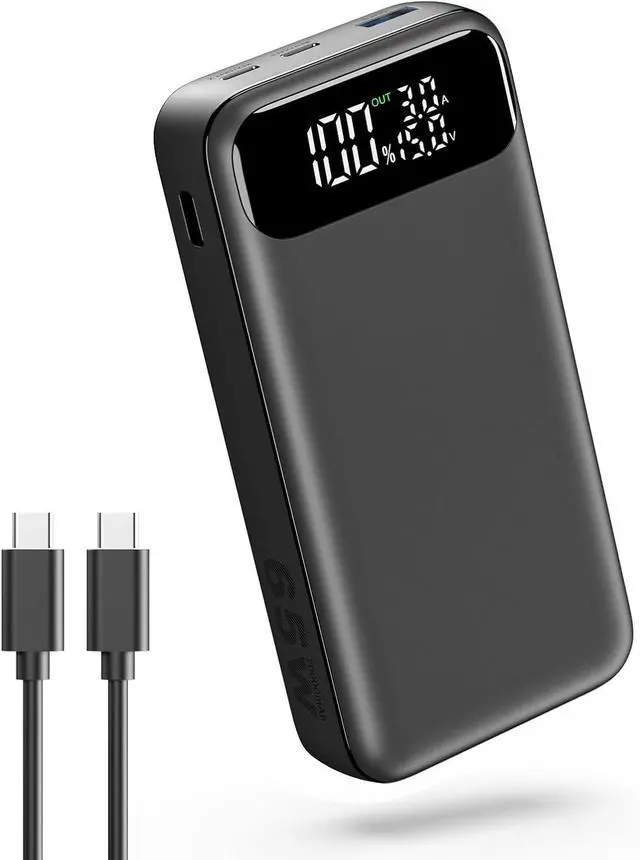 Main image of A ADDTOP Portable Charger 65W Power Bank, 20000mAh Power Bank Fast Charging for Laptop Cellphones, 3-USB Output External Battery Pack for MacBook, HP, Dell, iPhone 16 15 14 13 12, Samsung,Steam Deck